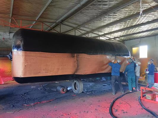 গুণ 2.3*6.2m আন-সিঙ্কেবল ফোম ভরা ফেন্ডার এবং চেইন নেট এবং 70kg/M³ ফোমের ঘনত্ব কারখানা