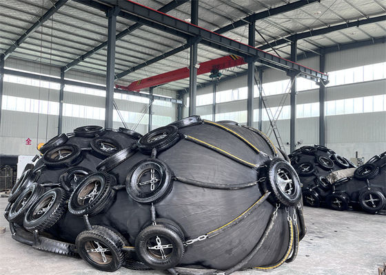 গুণ সামুদ্রিক জাহাজ ইয়োকোহামা প্রকার নেট প্রকার বায়ুসংক্রান্ত রাবার ফেন্ডার আইএসও 17357 মান কারখানা