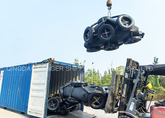 গুণ ব্ল্যাক মেরিন নিউম্যাটিক রাবার ফেন্ডার ISO17357 সার্টিফাইড 80Kpa কারখানা