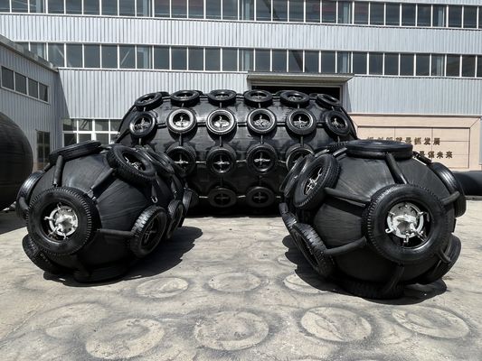 গুণ সহজ ফিট সিলিন্ডার ভাসমান বায়ুসংক্রান্ত রাবার Fenders Jetty সুরক্ষা কারখানা