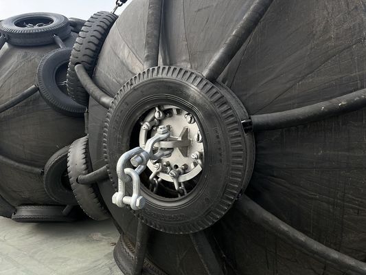 গুণ স্থিতিশীল পারফরম্যান্স এবং এইচডিজি উপাদান সহ কালো / নীল বায়ুসংক্রান্ত রাবার ফেন্ডার কারখানা