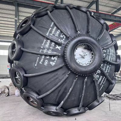 গুণ ISO17357 সামুদ্রিক জাহাজের সুরক্ষার জন্য নিউমেটিক রাবার ফেন্ডার কারখানা