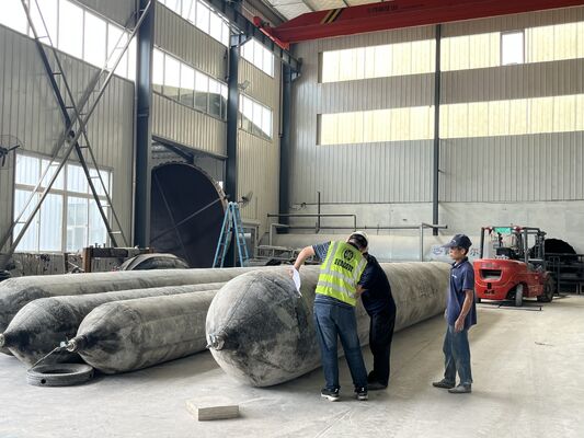 গুণ Marine Rubber Airbag with Rapid Inflation Manifold for Simultaneous Multi Unit Operation in 0.8-3 M Diameter কারখানা