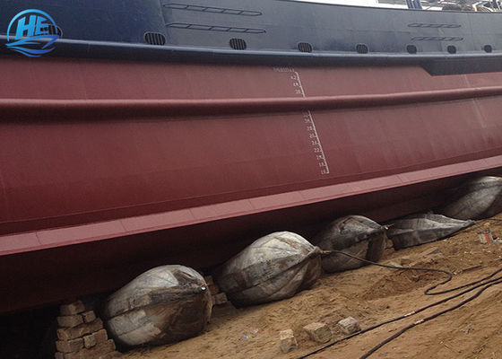 গুণ নৌকা চালানোর জন্য সামুদ্রিক 6-14 স্তর সামুদ্রিক রাবার এয়ারব্যাগ কারখানা