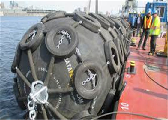 গুণ 0.5x1 মি গ্যালভানাইজড টায়ার চেইন বায়ুসংক্রান্ত মেরিন ফেন্ডার কারখানা