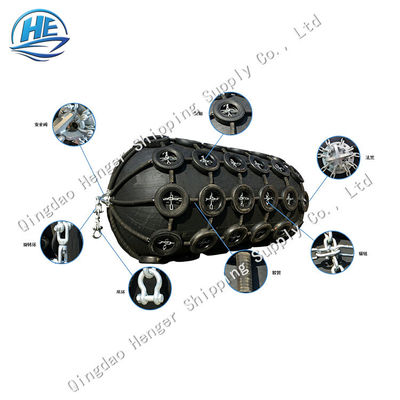 গুণ ইয়োকোহামা ফেন্ডার 50Kpa 80Kpa টায়ার চেইন নেট বায়ুসংক্রান্ত রাবার ফেন্ডার কারখানা