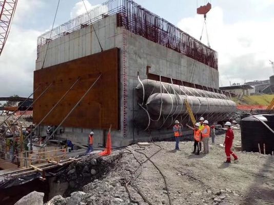 গুণ D15*L20m 0.20Mpa জাহাজ মেরিন এয়ারব্যাগ অপ্টিমাইজড লেআউট চালু করছে কারখানা