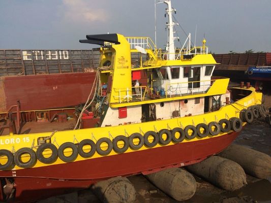 গুণ D15*L20m 0.20Mpa জাহাজ মেরিন এয়ারব্যাগ অপ্টিমাইজড লেআউট চালু করছে কারখানা