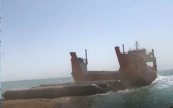 গুণ 8 স্তর জাহাজ এয়ারব্যাগ শিপ রাবার এয়ারব্যাগ CCS LRS সার্টিফিকেশন চালু করছে কারখানা