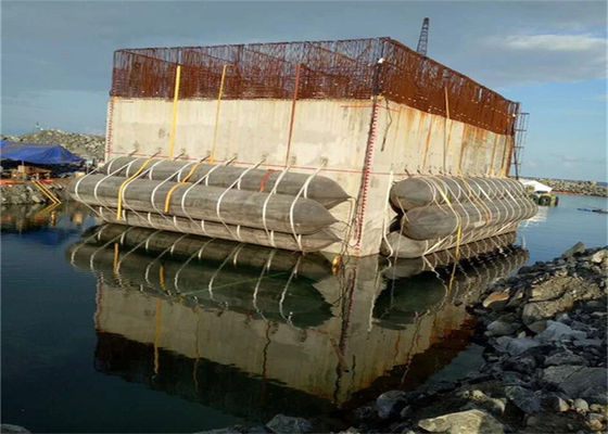গুণ আইএসও ১৪৪০৯ সার্টিফাইড মেরিন রবার এয়ারব্যাগ ৮০ কেপিএ ওয়ার্কিং চাপ এবং প্রাকৃতিক রাবার উপাদান সহ কারখানা