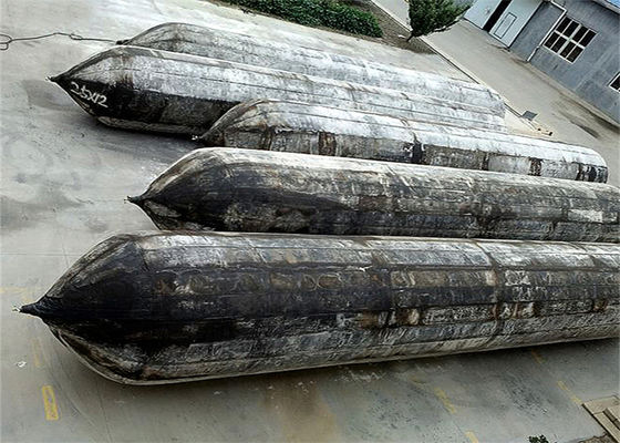 গুণ ISO 14409 Certified Pneumatic Rubber Fender - Natural Rubber Marine Airbag with 80kpa Working Pressure কারখানা