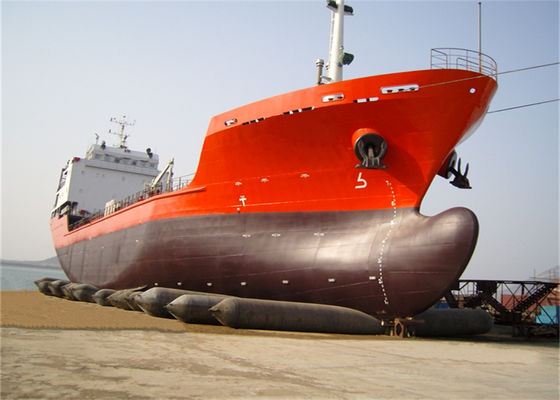 গুণ Heavy-Duty Marine Rubber Airbag with Synthetic Tire Cord Layers for 0.8-3 M Diameter and 4-25 M Length Ship Launching কারখানা
